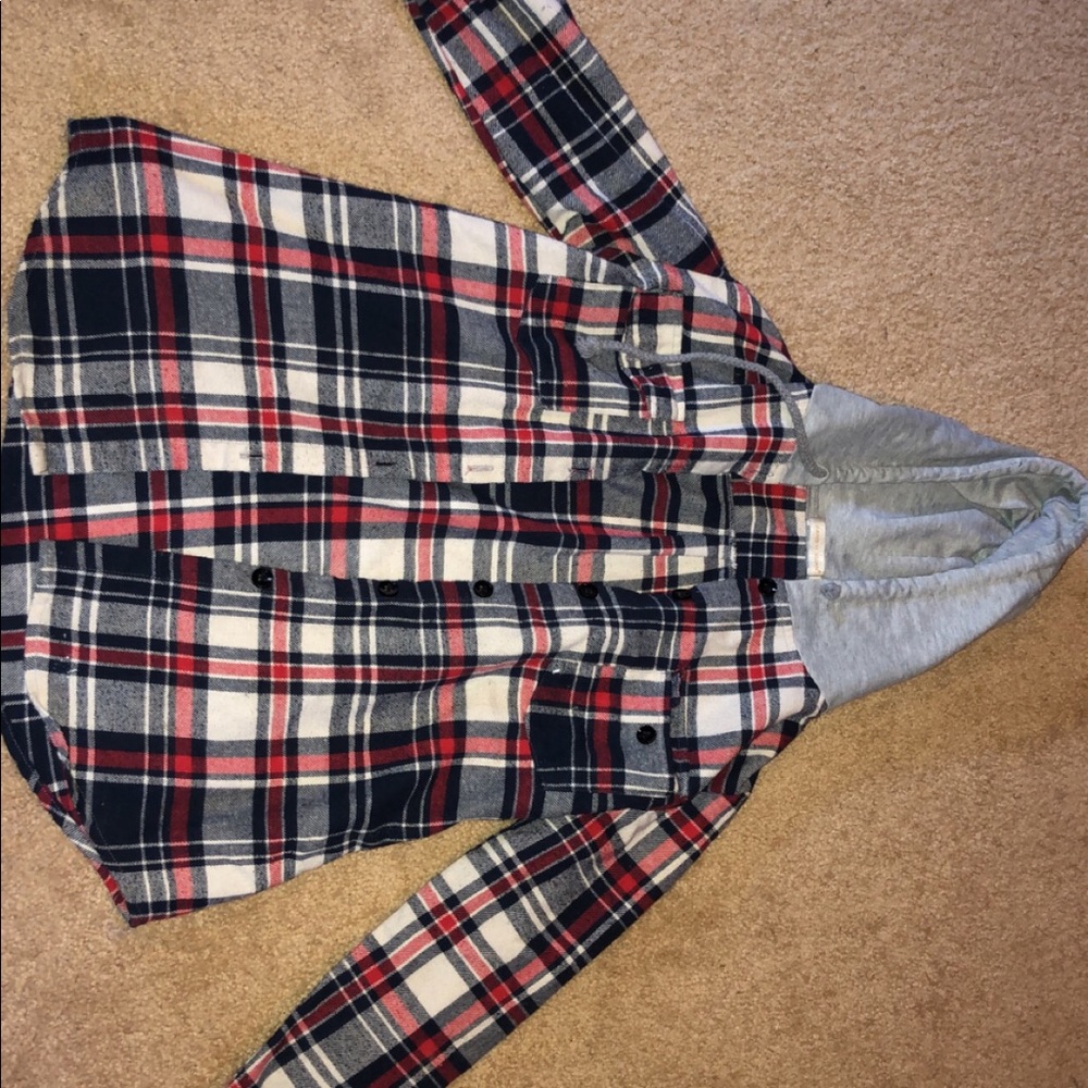 Hooded flannel